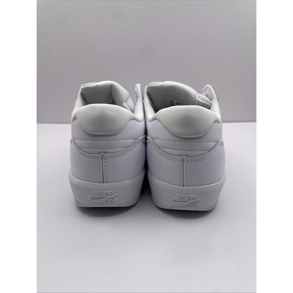 Size 10.5 - Nike Force 58 Premium SB Triple White Skateboarding Shoe DH7505-100 - Picture 5 of 10